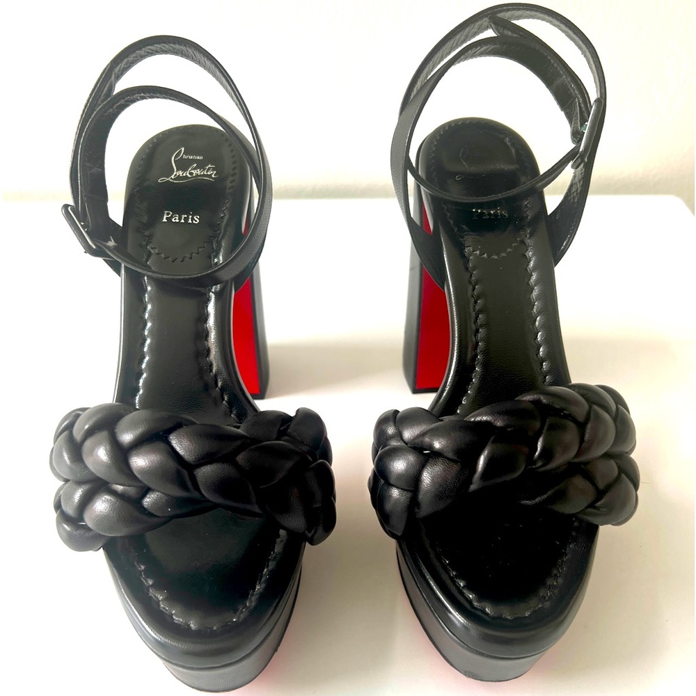 CHRISTIAN LOUBOUTIN ~Black Platform Heels